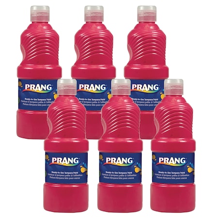 Prang Ready-to-Use Tempera Paint, Magenta, 16 oz, PK6 X21618